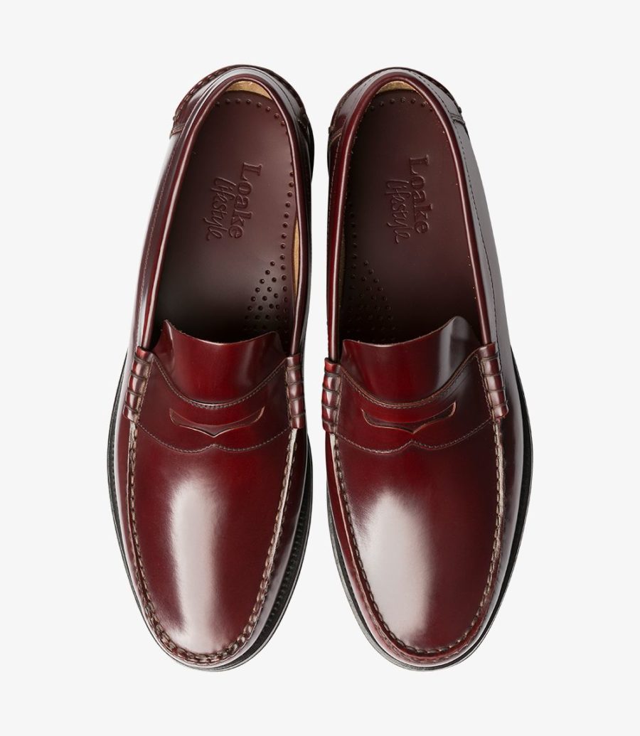 Loake Princeton Men's Loafers Burgundy | IE4215372