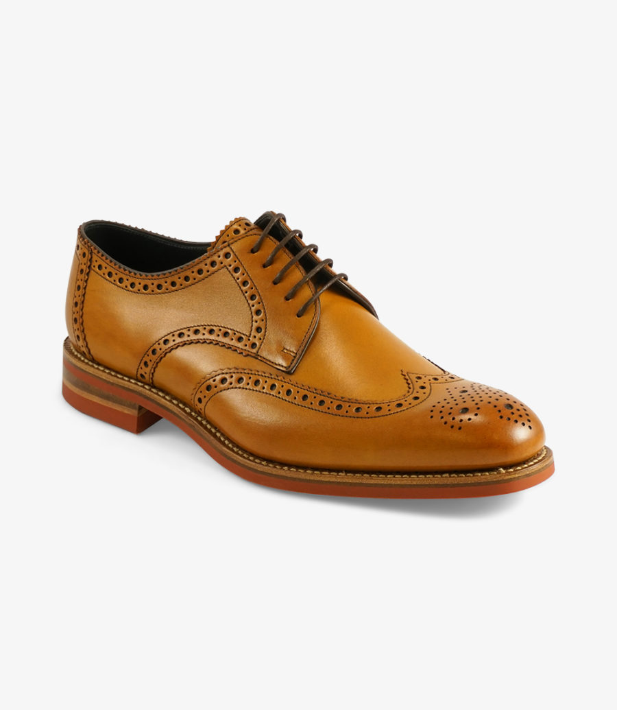 Loake Redgrave Tan Semi-brogue Men's Semi Brogues Tan | IE5247917