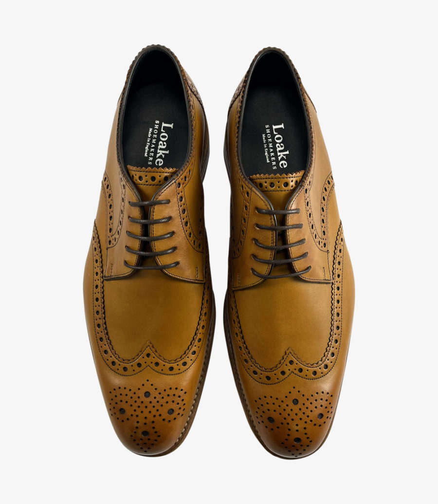 Loake Redgrave Tan Semi-brogue Men's Semi Brogues Tan | IE5247917