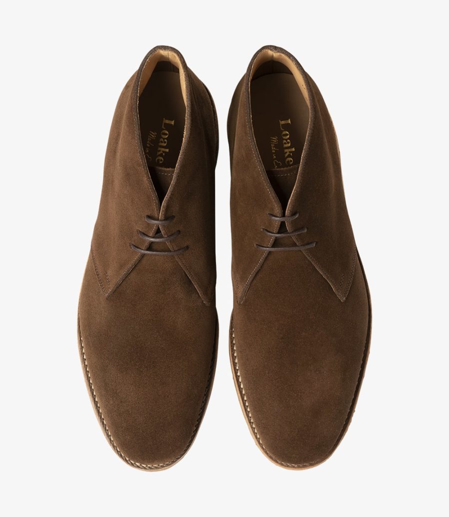 Loake Rivington Chukka Boot Men's Desert Boots Brown Suede | IE9583371