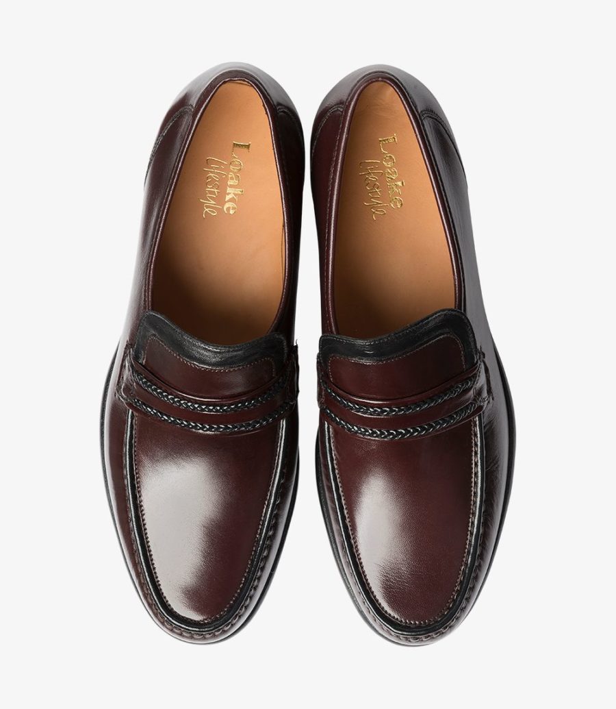 Loake Rome Men's Loafers Burgundy | IE7962910