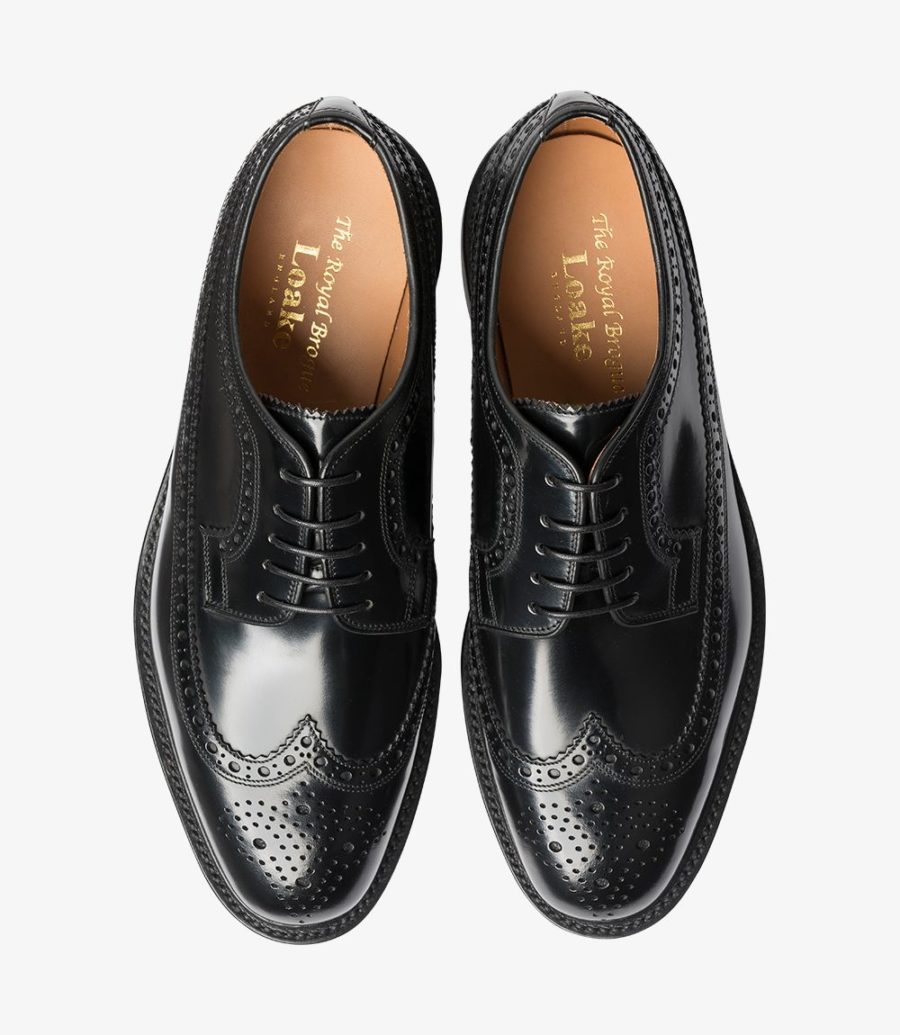 Loake Royal Men's Brogues Black | IE5320055