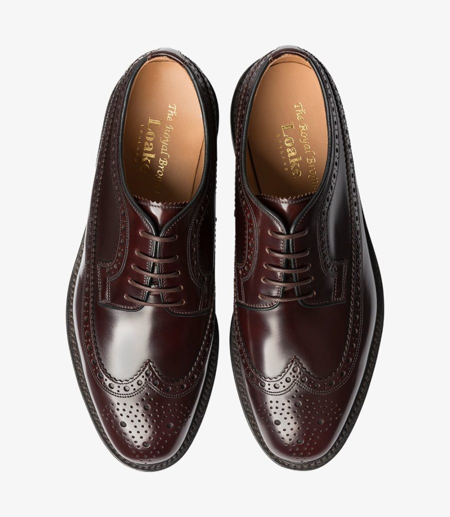 Loake Royal Men's Brogues Burgundy | IE8204440