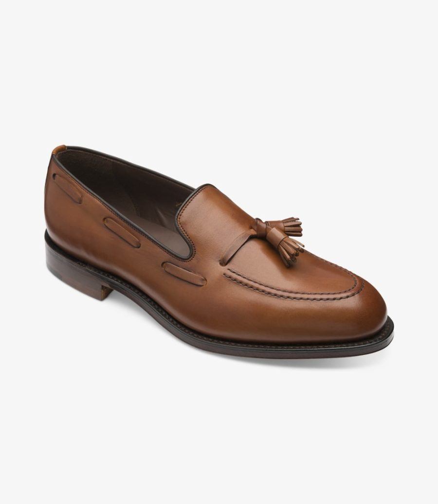 Loake Russell Men's Loafers Mahogany | IE8194929