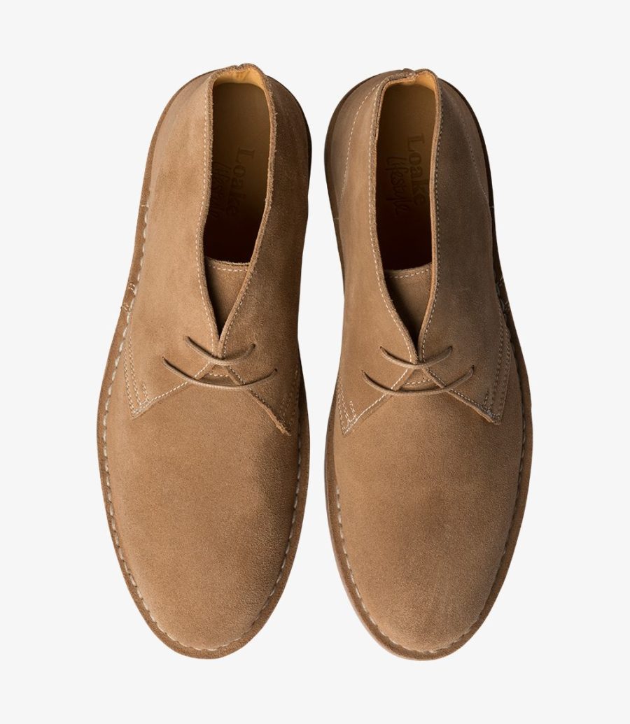 Loake Sahara Men's Desert Boots Tan Suede | IE1970975