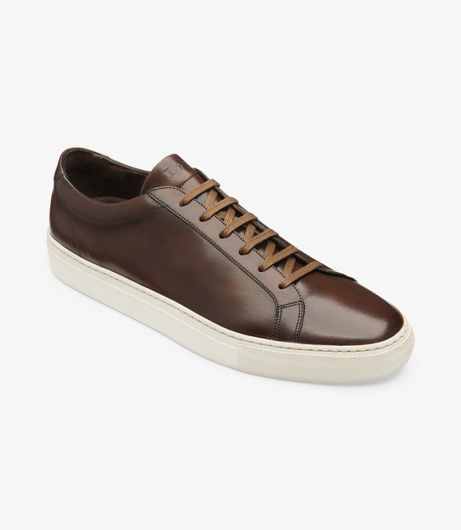 Loake Sprint Men's Sneakers Dark Brown | IE0788127