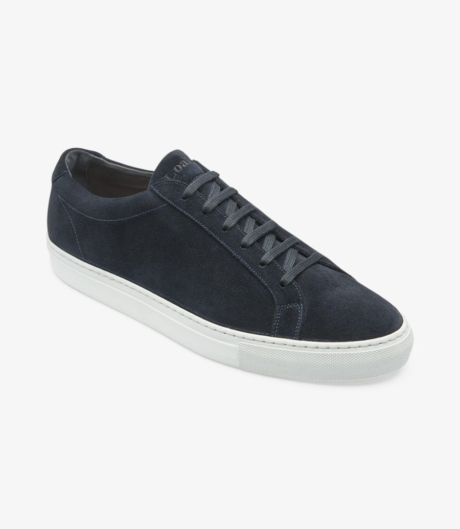 Loake Sprint Men's Sneakers Navy Suede | IE3754337