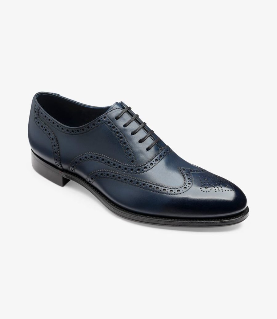 Loake Torrington Men's Brogues Antique Blue | IE1203743