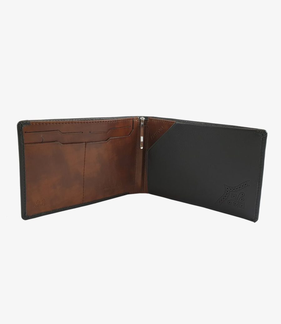 Loake Travel Wallet Men's Wallets Black | IE9827294