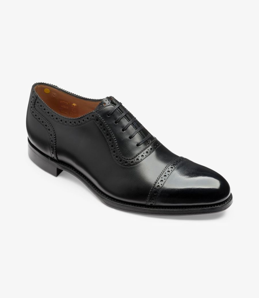 Loake Trinity Semi Brogue Men's Semi Brogues Onyx Black | IE0481169