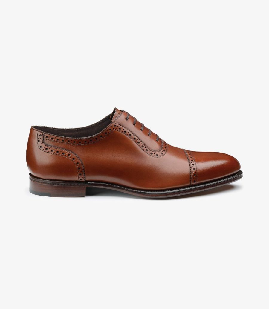 Loake Trinity Semi Brogue Men\'s Semi Brogues Deep Mahogany | IE2604661