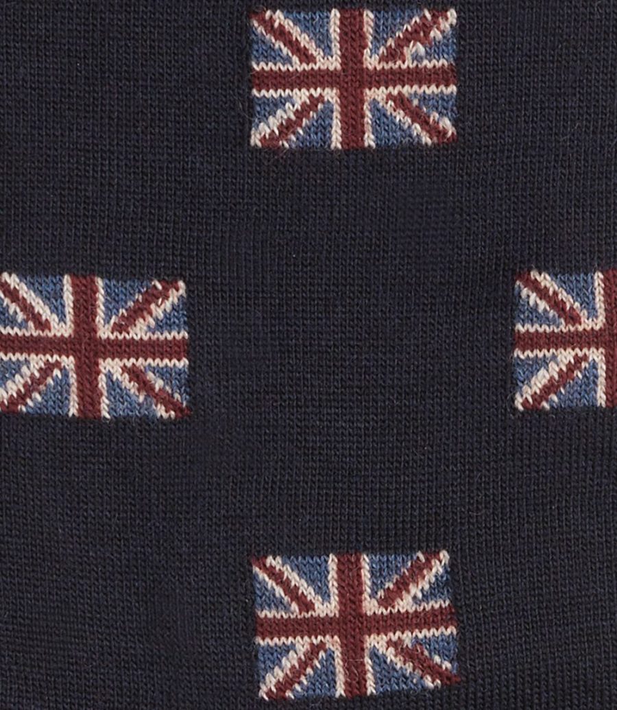 Loake Union Jack Socks Men's Socks Navy | IE9077619