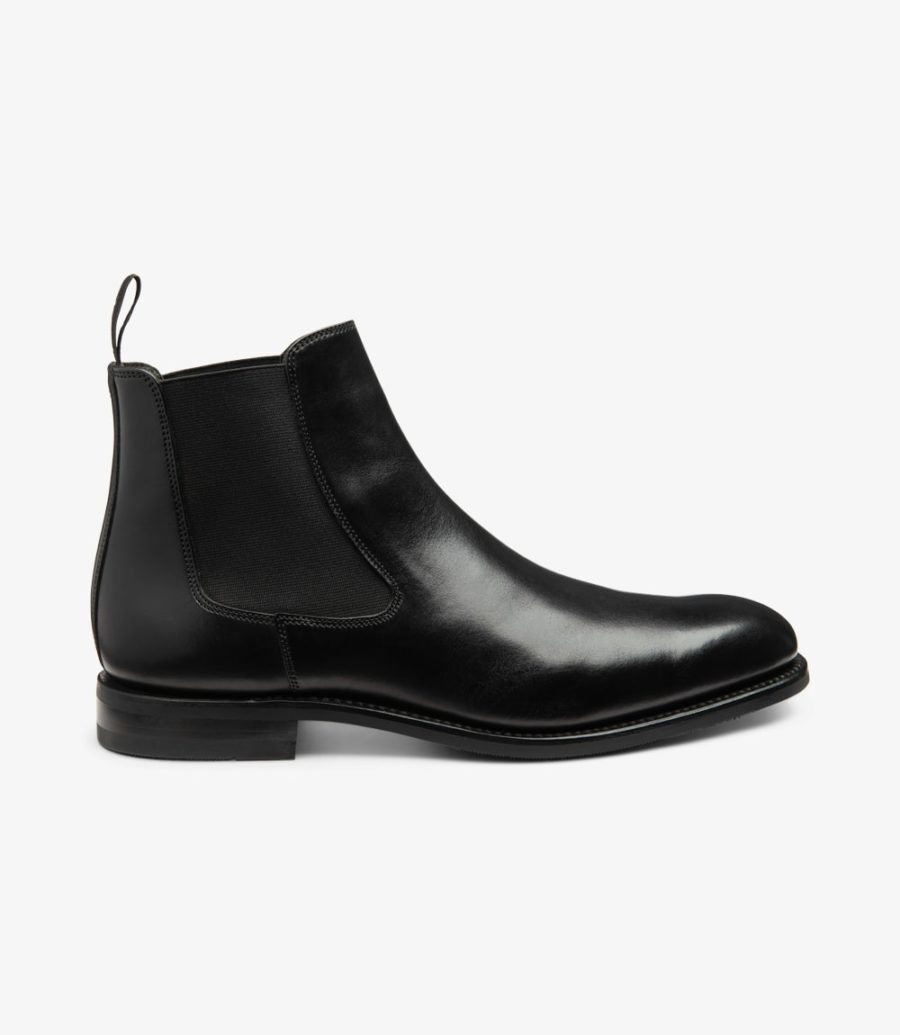 Loake Wareing Boot Men\'s Chelsea Boots Black | IE6791363