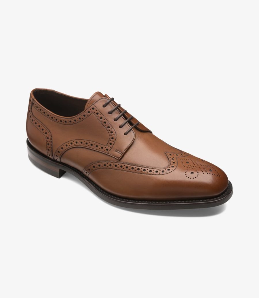 Loake Wembley Men's Brogues Mahogany | IE4215603