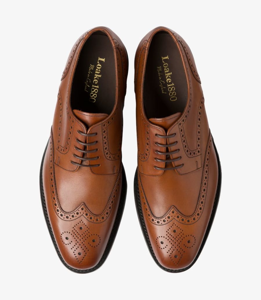 Loake Wembley Men's Brogues Mahogany | IE4215603