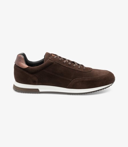 Loake Bannister Men's Sneakers Dark Brown Suede | IE1046316