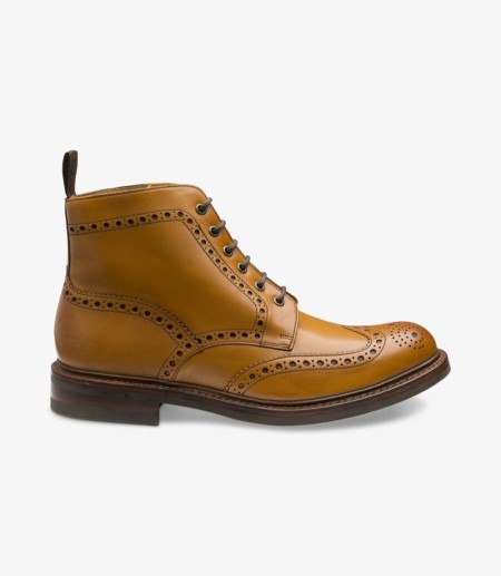 Loake Bedale Men's Brogue Boots Tan | IE2720612