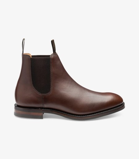 Loake Chatsworth Men's Chelsea Boots Dark Brown Waxy | IE4987841