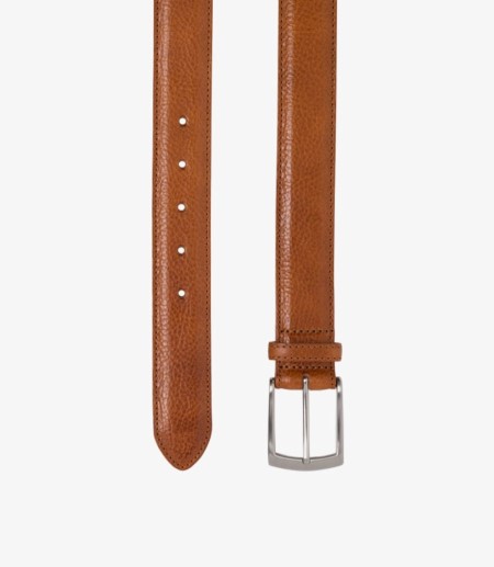 Loake Henry Belt Men's Belts Tan Grain | IE5271814