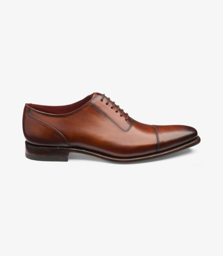 Loake Larch Toe-cap Men's Oxford Shoes Chestnut Brown | IE5266619