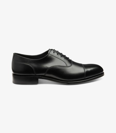 Loake Stonegate Toe-cap Shoe Men's Oxford Shoes Carbon Black | IE4399147