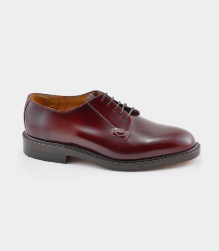 Loake Waverley Plain Tie Men's Derby Shoes Burgundy | IE4790250