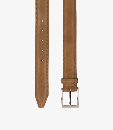 Loake William Belt Men's Belts Tan Suede | IE9578451